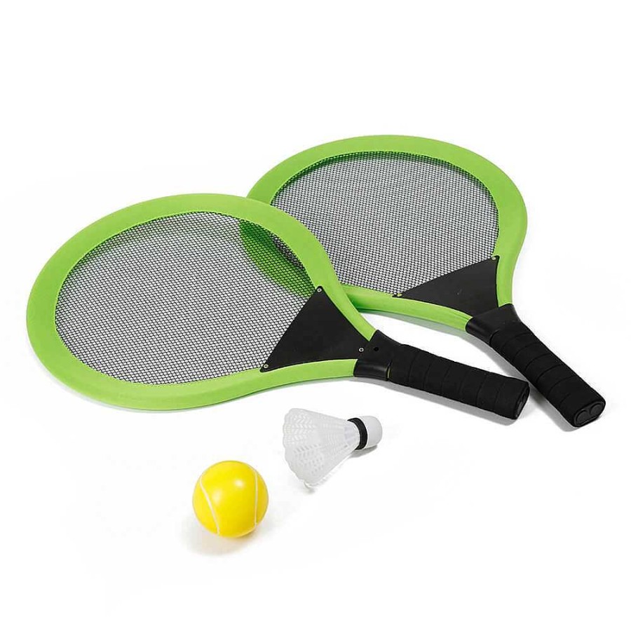 Exterior EUREKAKIDS Otros Deportes | Raquetas De B Dminton De Tela Con Dos Pelotas