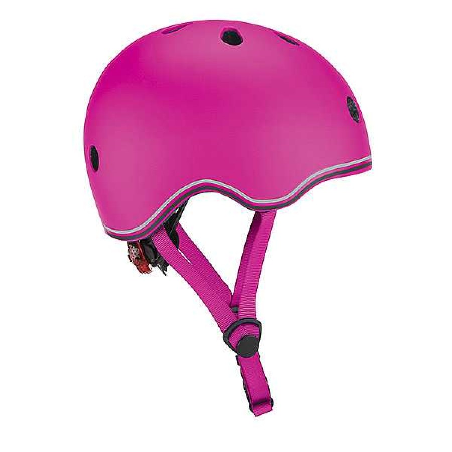 Sobre Ruedas GLOBBER Cascos Y Protectores | Casco Go Up Lights Rosa