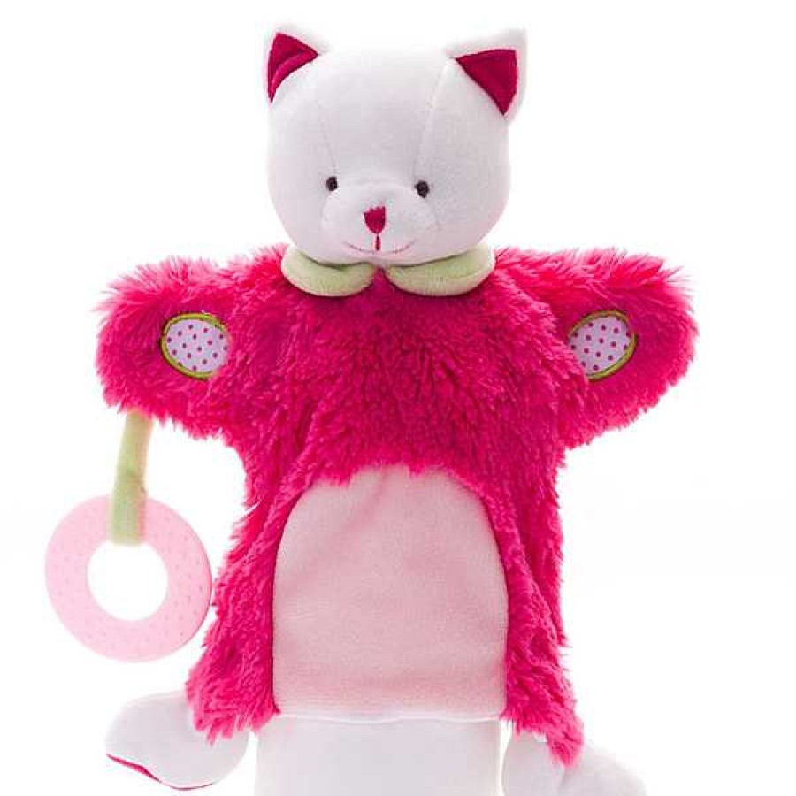 Beb S EUREKAKIDS Primeros Peluches Y Doudous | Marioneta Y Dou Dou Gatita Rosa 2 En 1