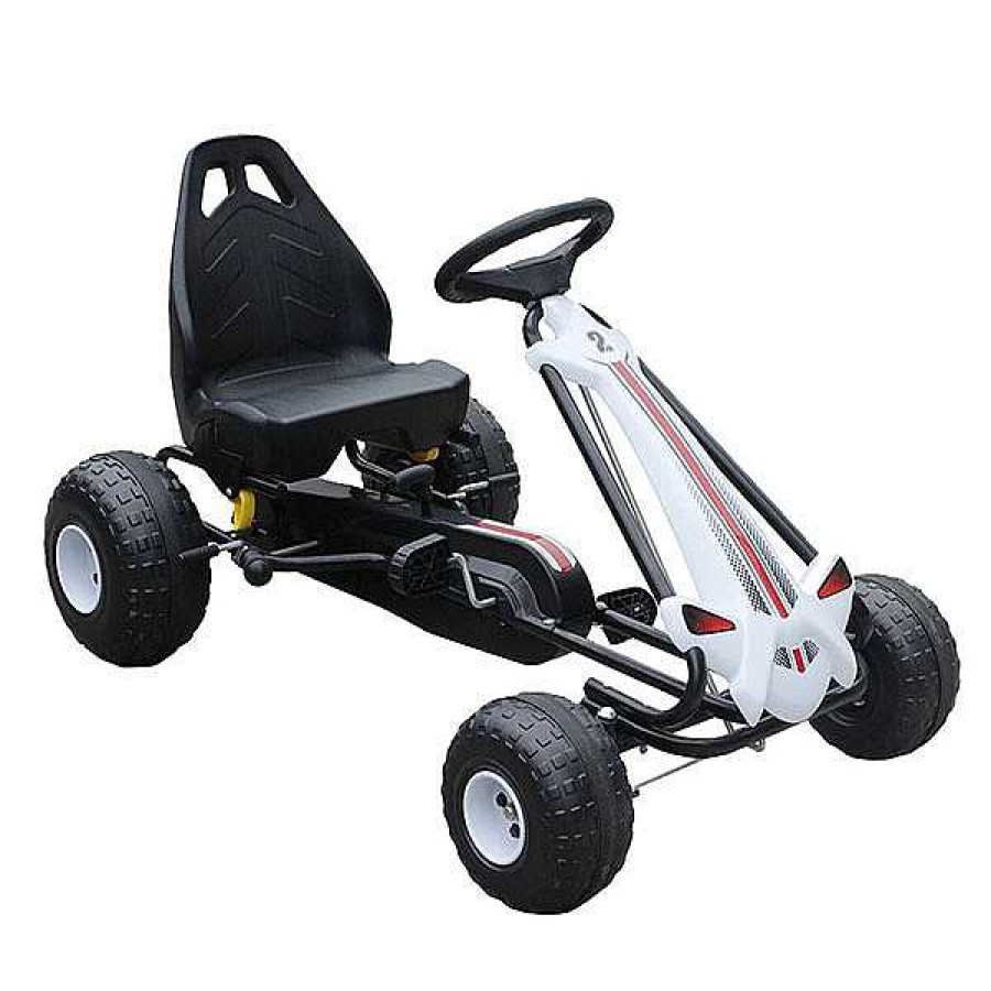 Sobre Ruedas DEVESSPORT DRS Veh Culos A Pedales | Coche A Pedales Go Kart Blanco