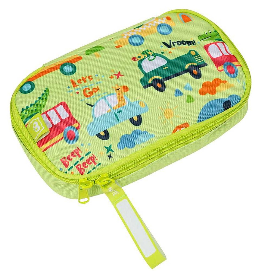 Muebles & Deco EUREKAKIDS Portaalimentos Y Cantimploras | Portabocadillos Infantil Con Dise O De Coches