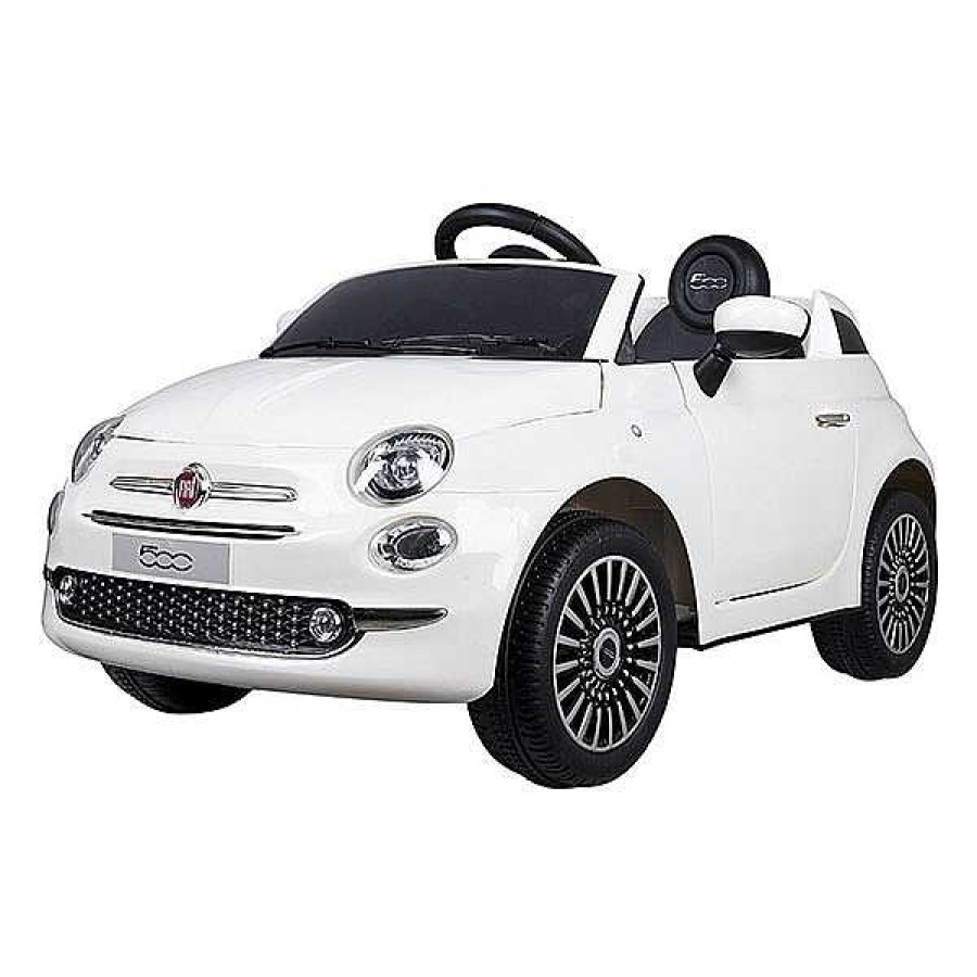 Sobre Ruedas DEVESSPORT DRS Veh Culos Con Bater A | Coche El Ctrico Fiat 500 Blanco