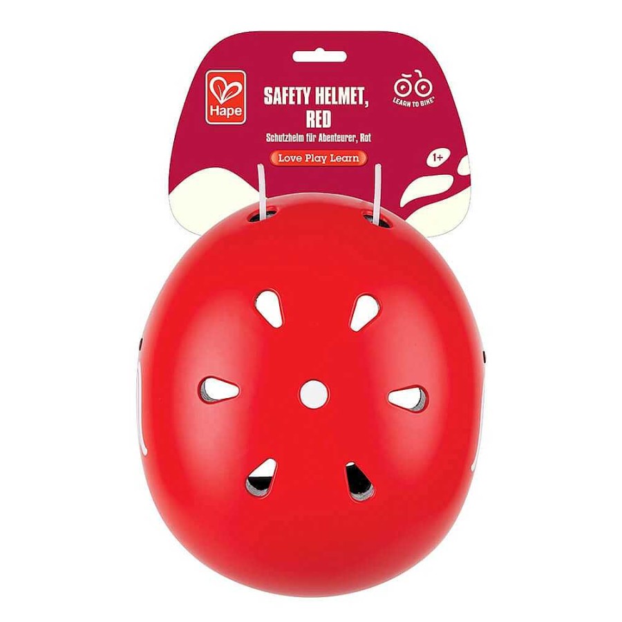 Sobre Ruedas HAPE Cascos Y Protectores | Casco De Seguridad Ajustable Para Ni Os Color Rojo