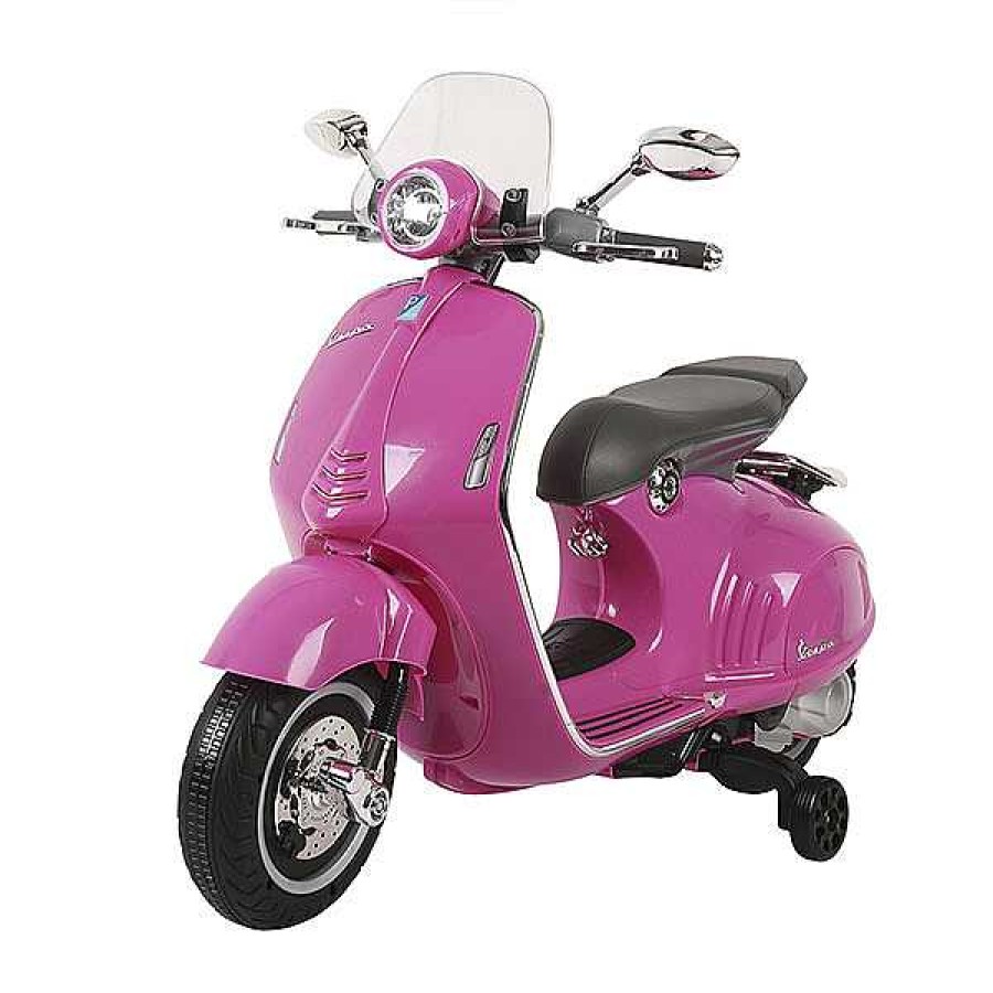 Sobre Ruedas DEVESSPORT DRS Veh Culos Con Bater A | Moto El Ctrica Vespa Rosa