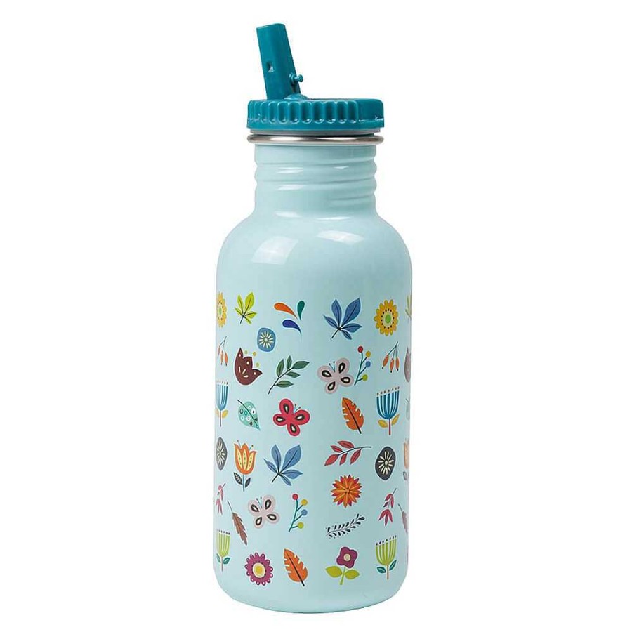 Muebles & Deco EUREKAKIDS Portaalimentos Y Cantimploras | Botella De Agua Personalizable Para Ni Os Con Dise O De Flores