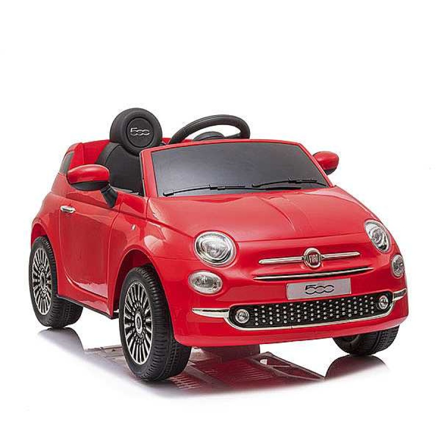 Sobre Ruedas DEVESSPORT DRS Veh Culos Con Bater A | Coche El Ctrico Fiat 500 Rojo