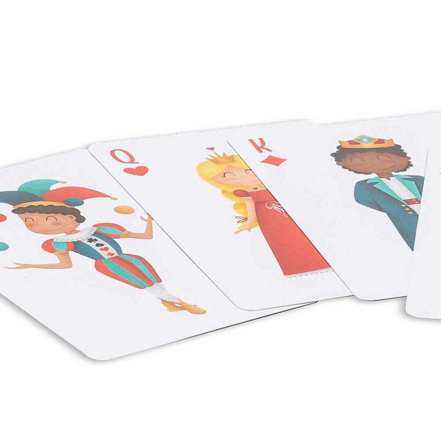 Educativos EUREKAKIDS Juegos De Cartas | Baraja Inglesa Para Jugar A P Ker Y Otros Juegos - Joker