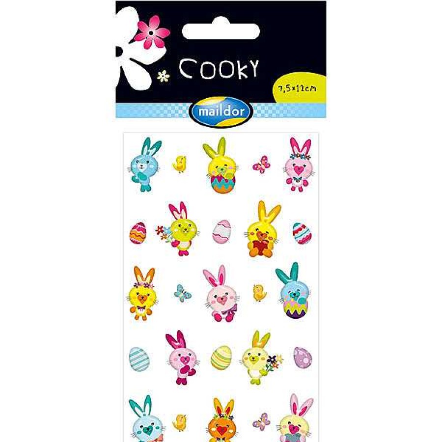 Creativos EUREKAKIDS Stickers Y Tatuajes | Stickers Conejos Cooky