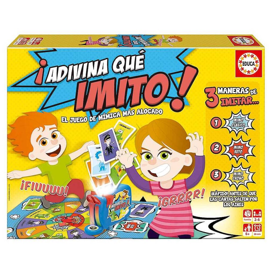 Educativos EDUCA BORRAS SA Juegos De Sociedad | Juego De Mesa Familiar - Adivina Qu Imito!