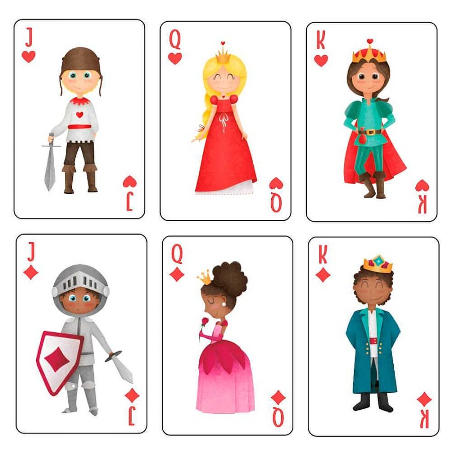 Educativos EUREKAKIDS Juegos De Cartas | Baraja Inglesa Para Jugar A P Ker Y Otros Juegos - Joker