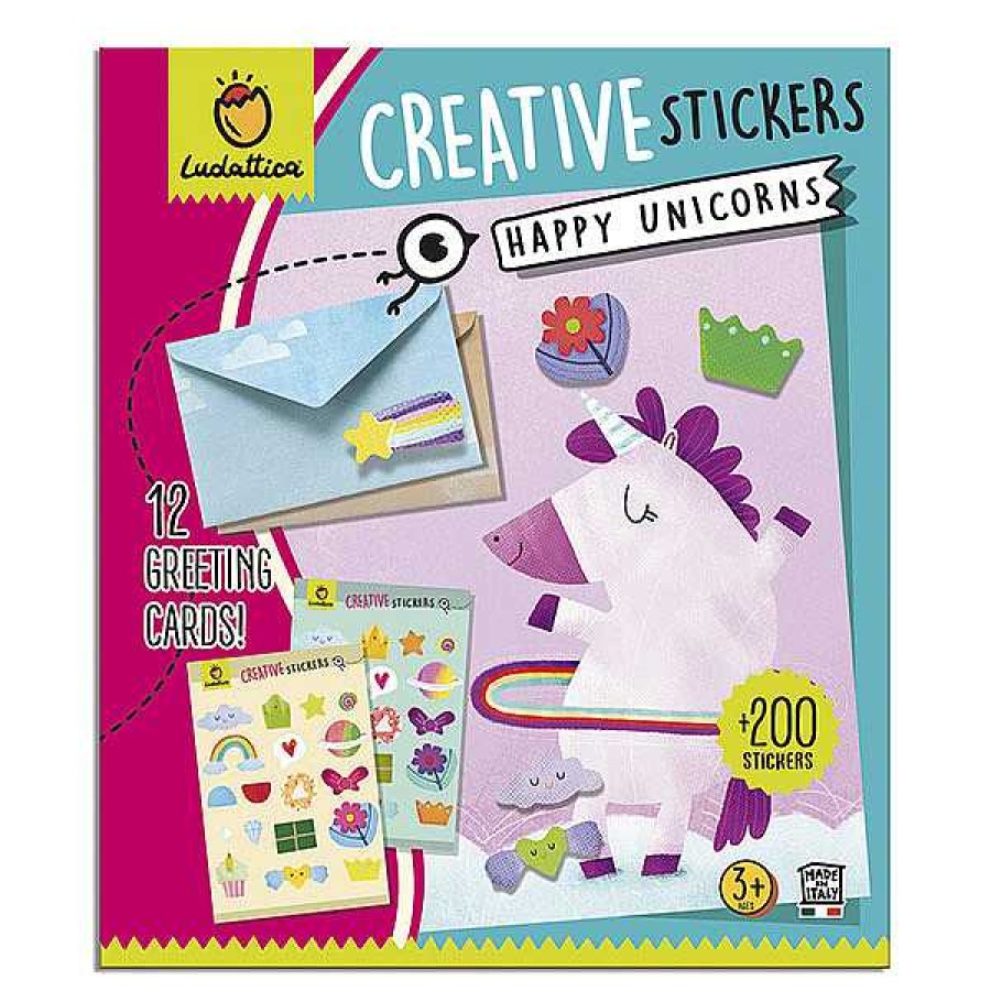 Creativos LUDATTICA Stickers Y Tatuajes | Stickers Happy Unicorns