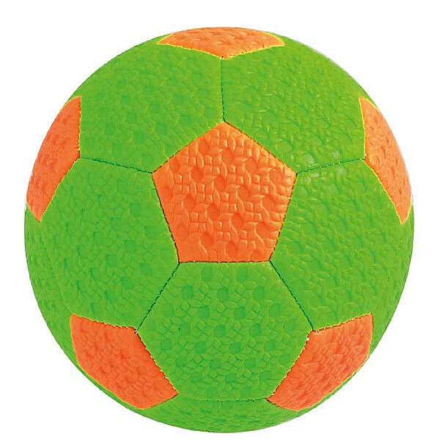 Exterior EUREKAKIDS Pelotas, Porter As Y Canastas | Pelota De Futbol De 145Mm Verde Y Naranja