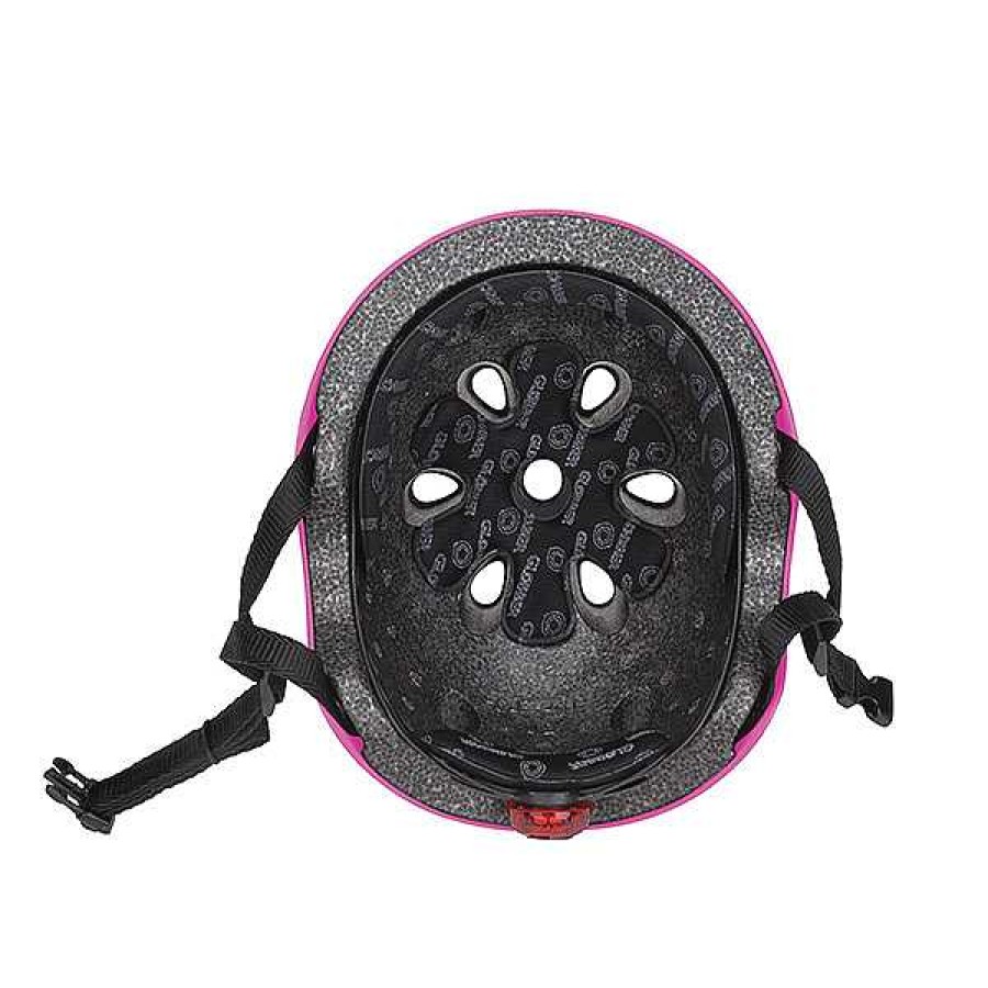 Sobre Ruedas GLOBBER Cascos Y Protectores | Casco Junior Primo Lights Deep Rosa