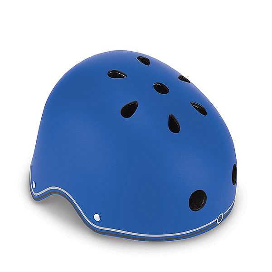 Sobre Ruedas GLOBBER Cascos Y Protectores | Casco Junior Primo Lights Navy Azul