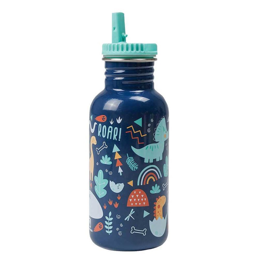 Muebles & Deco EUREKAKIDS Portaalimentos Y Cantimploras | Botella De Agua Personalizable Para Ni Os Con Dise O De Dinosaurios