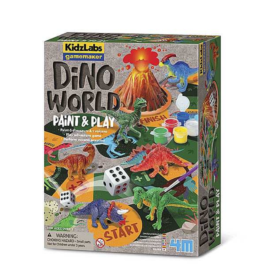 Creativos 4M Cuadernos Y Libros Para Pintar | El Mundo De Los Dinosaurios Paint And Play