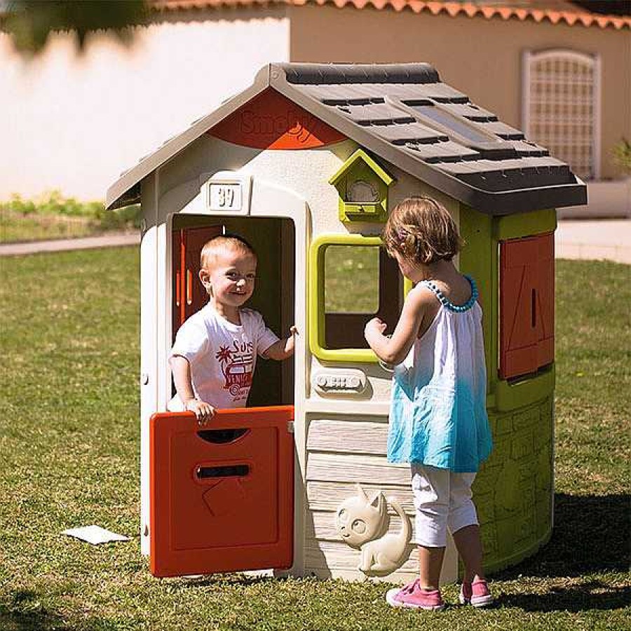 Exterior SMOBY Casitas De Pvc | Casita Infantil Personalizable Jura Lodge Ii De Smoby