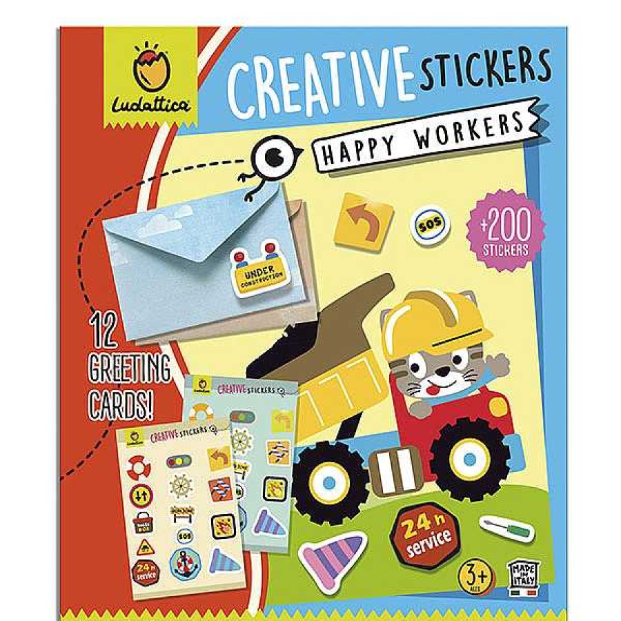 Creativos LUDATTICA Stickers Y Tatuajes | Stickers Happy Workers