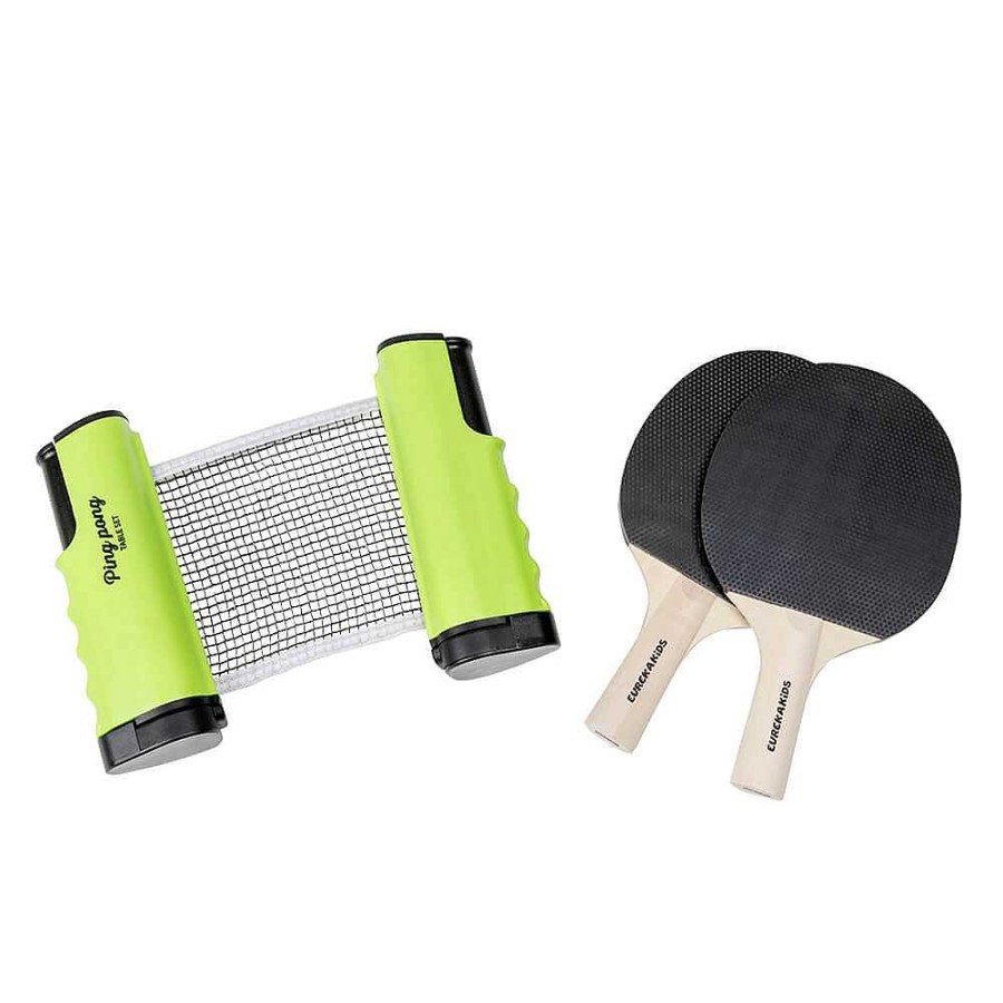 Exterior EUREKAKIDS Otros Deportes | Ping Pong Port Til Con Red Extensible, 2 Palas Y 3 Pelotas