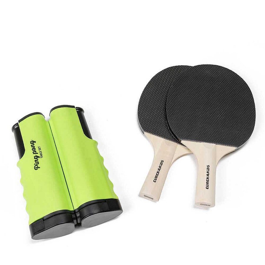 Exterior EUREKAKIDS Otros Deportes | Ping Pong Port Til Con Red Extensible, 2 Palas Y 3 Pelotas