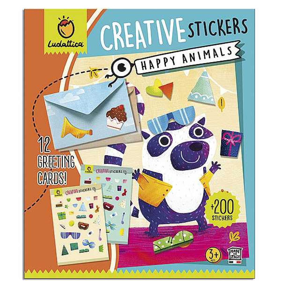 Creativos LUDATTICA Stickers Y Tatuajes | Stickers Happy Animals