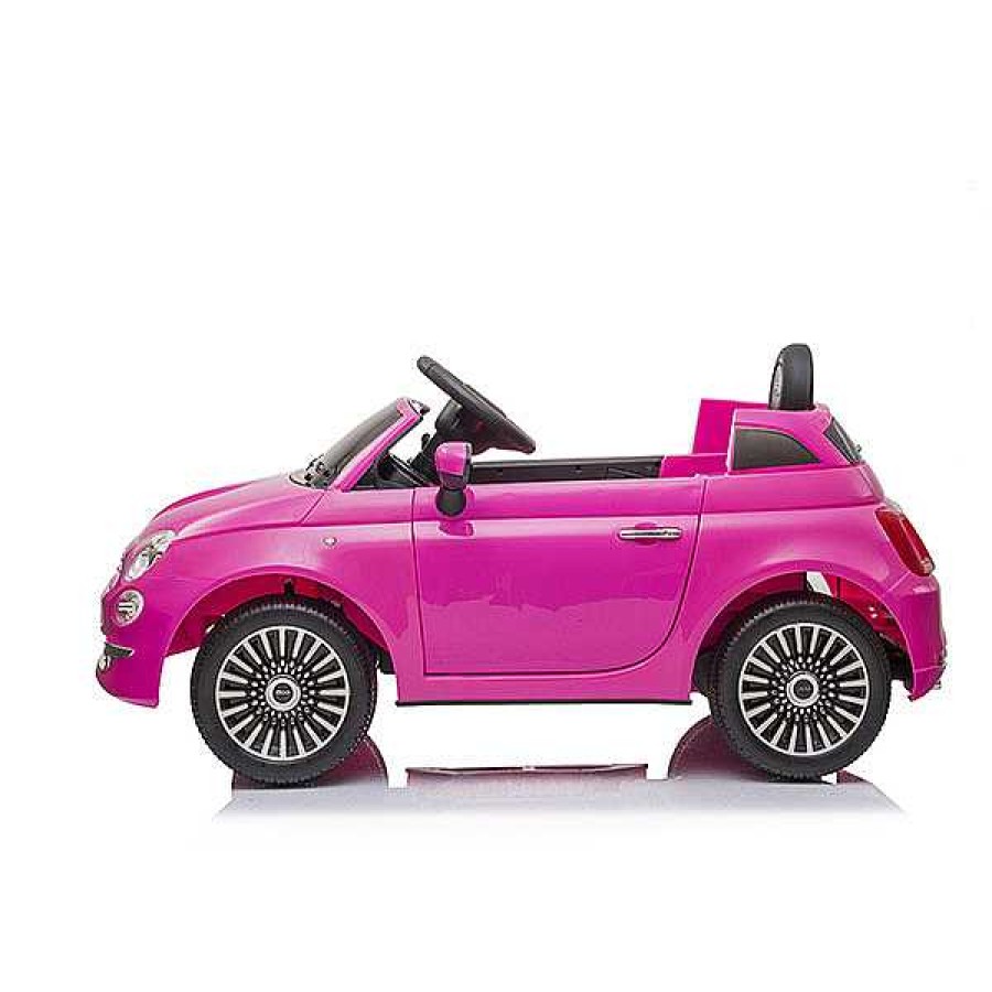 Sobre Ruedas DEVESSPORT DRS Veh Culos Con Bater A | Coche El Ctrico Fiat 500 Rosa