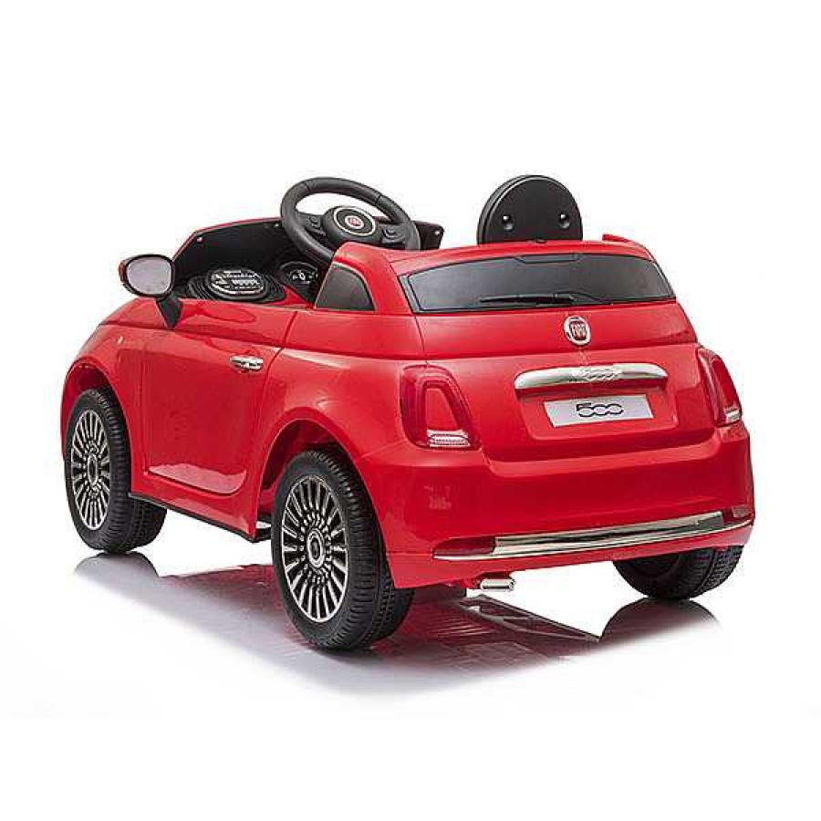 Sobre Ruedas DEVESSPORT DRS Veh Culos Con Bater A | Coche El Ctrico Fiat 500 Rojo