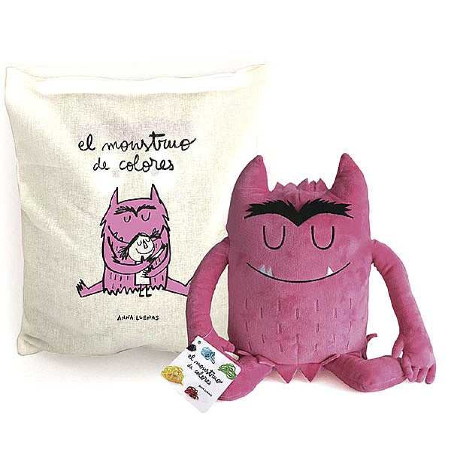 Libros ANNA LLENAS Los M S Top | Peluche Rosa Monstruo De Colores