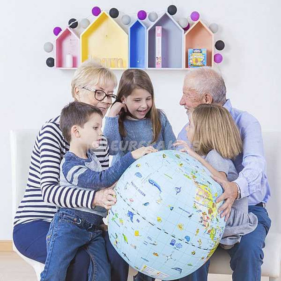 Educativos EUREKAKIDS Idiomas | Globo Terr Queo Inflable 50 Cm Idioma Ingl S