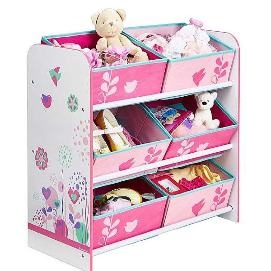 Muebles & Deco WORLDS APART Organizadores, Librer As Y Estanter As | Estanter A 6 Bloques Flores