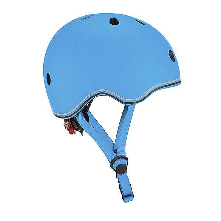 Sobre Ruedas GLOBBER Cascos Y Protectores | Casco Go Up Lights Sky Blue