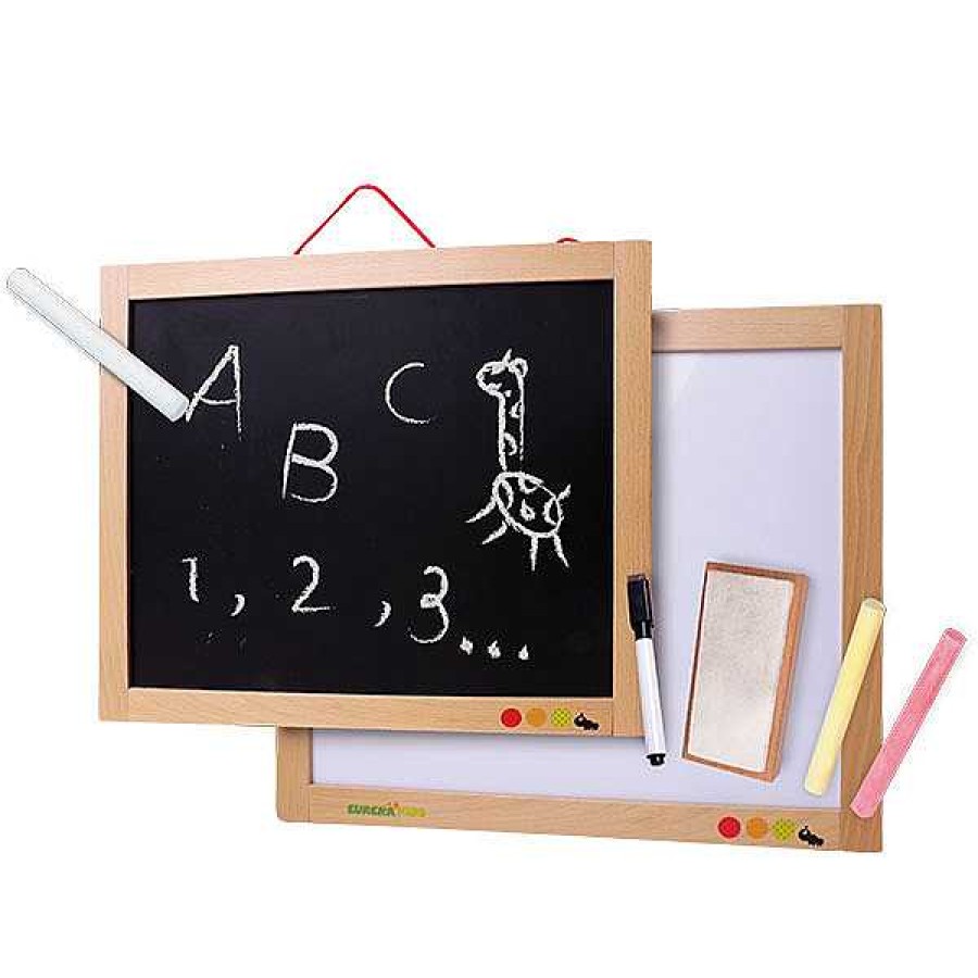 Educativos EUREKAKIDS Leer Y Escribir | Pizarra De Pared Triple Uso