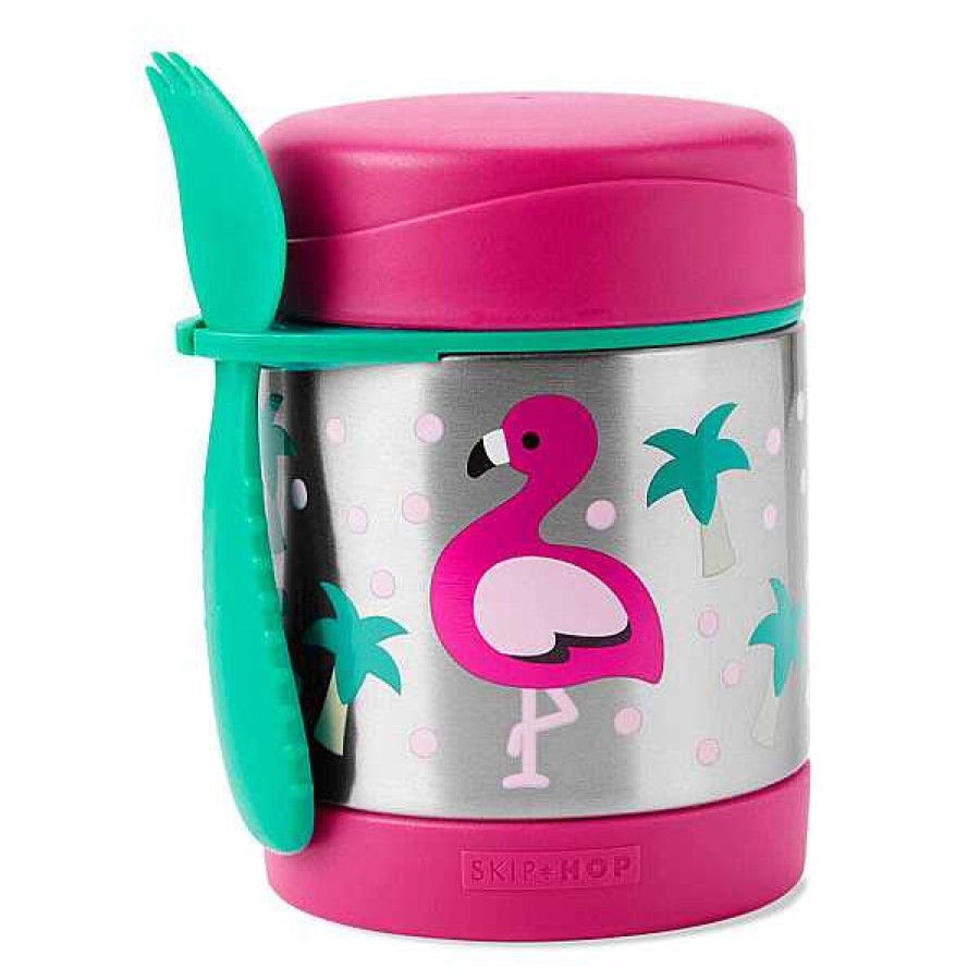 Beb S SKIP HOP Complementos Para Comer Y Alimentaci N | Zoo Contenedor De Comida Flamenco