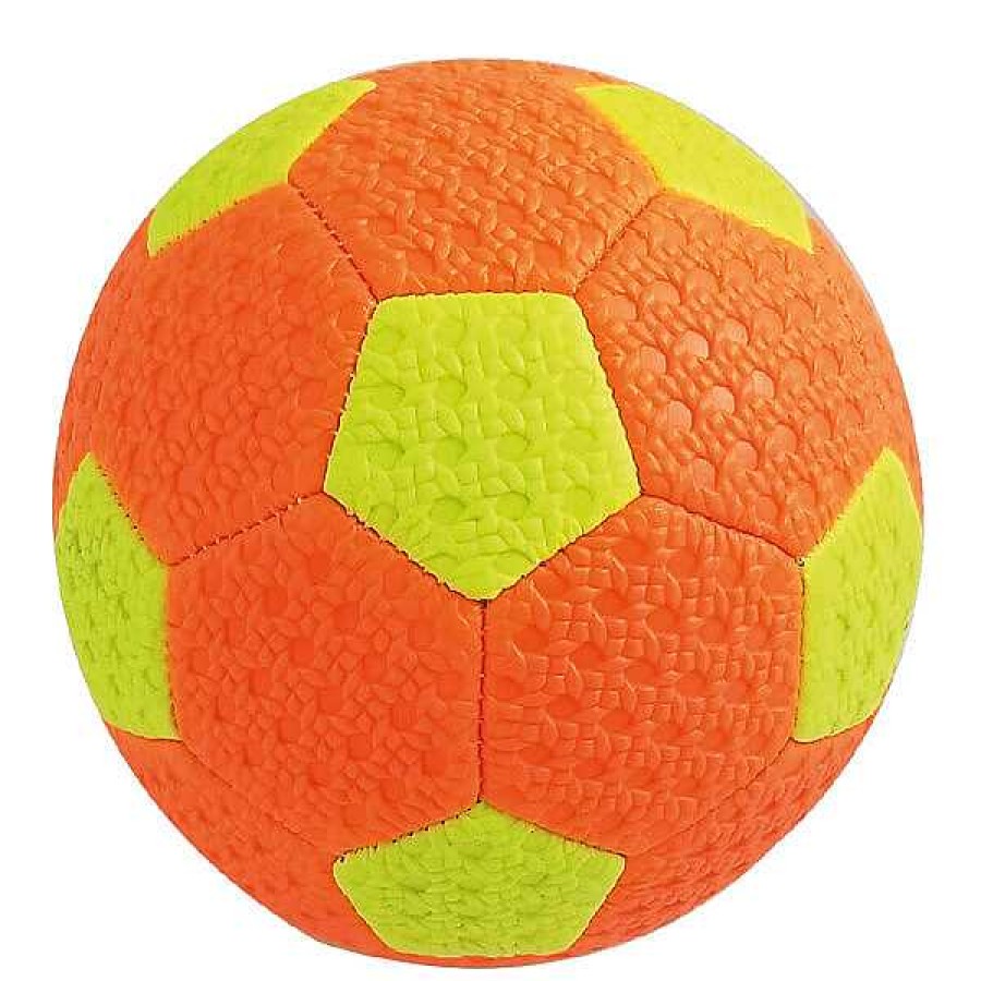 Exterior EUREKAKIDS Pelotas, Porter As Y Canastas | Pelota De Futbol De 145Mm Amarillo Y Naranja