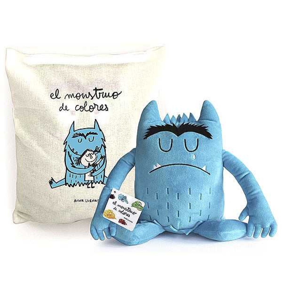 Libros ANNA LLENAS Los M S Top | Peluche Azul - Monstruo De Colores