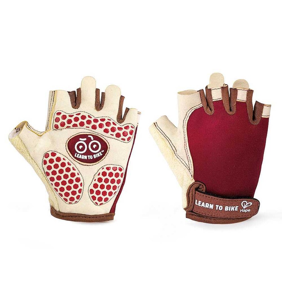 Sobre Ruedas HAPE Cascos Y Protectores | Guantes Protectores Infantiles Sin Dedos Sports Kids Rojo