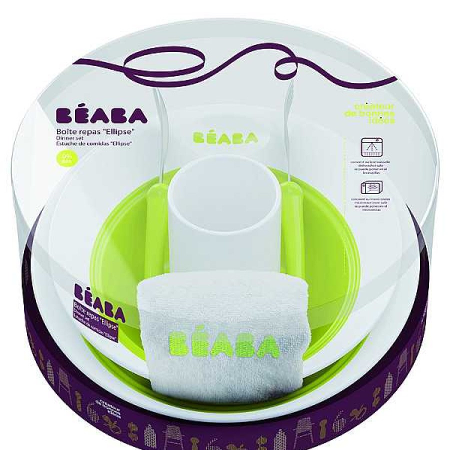 Beb S BEABA Complementos Para Comer Y Alimentaci N | Estuche Ellipse De Comida Color Verde