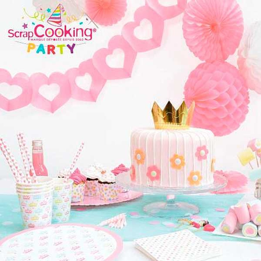 Muebles & Deco SCRAP COOKING Fiestas Y Cumplea Os Infantiles | 20 Pajitas De Papel Corazones