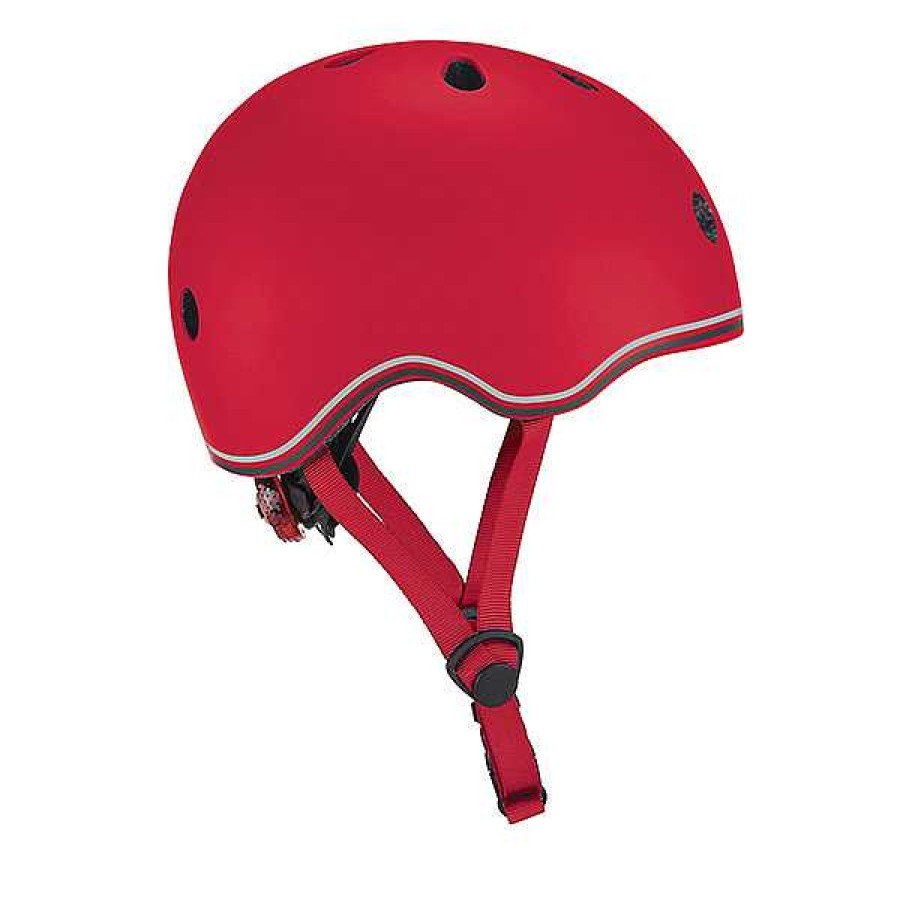 Sobre Ruedas GLOBBER Cascos Y Protectores | Casco Go Up Lights Rojo