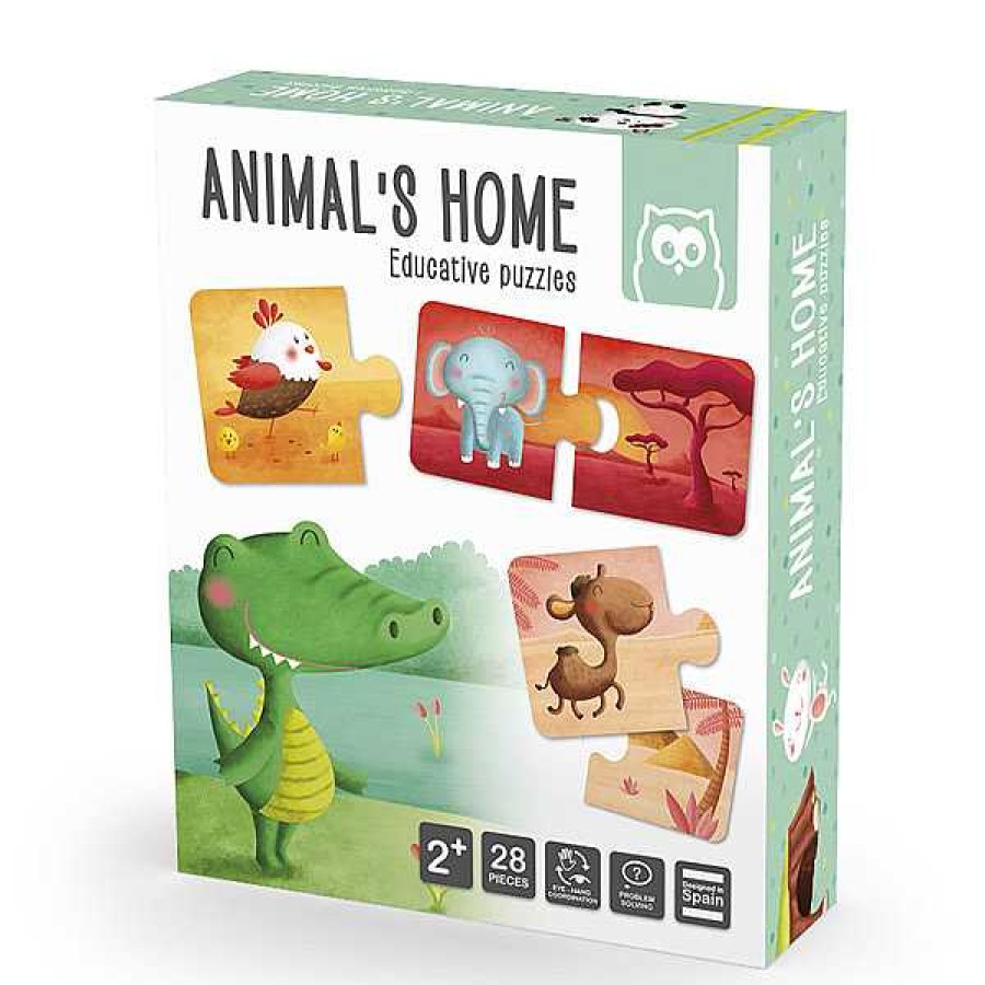 Educativos EUREKAKIDS Montessori | Animals Home Puzzle Educativo