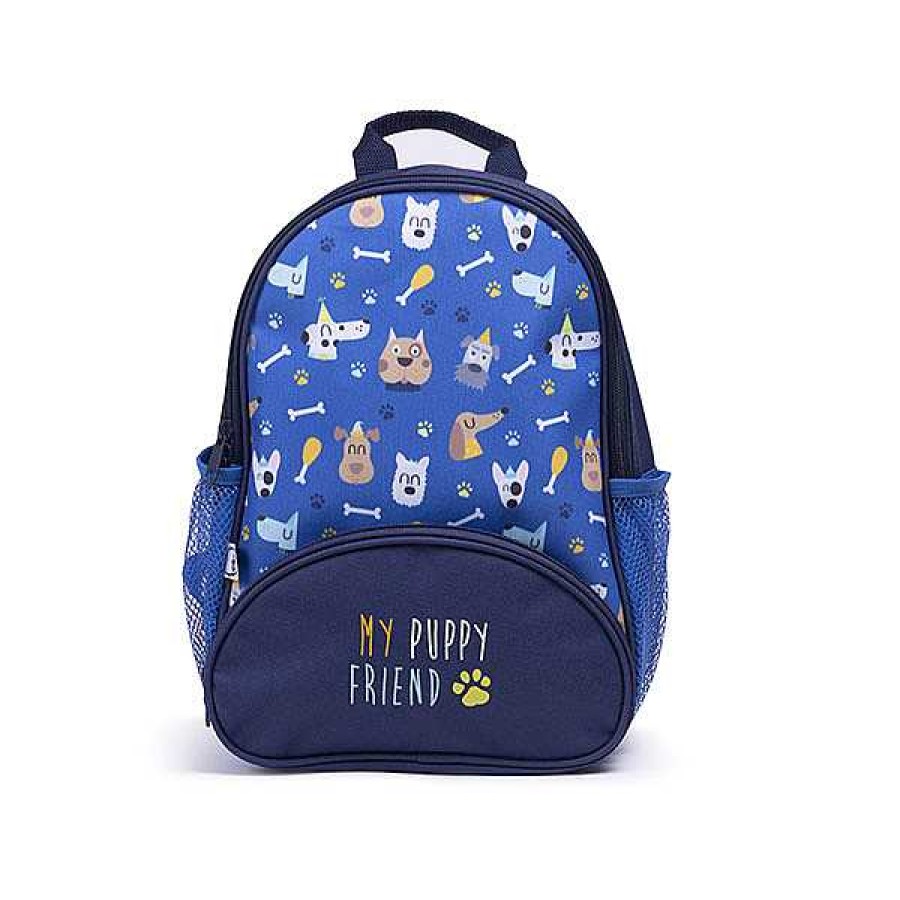 Muebles & Deco EUREKAKIDS Mochilas Y Bolsas T Rmicas | Mochila Puppy Blue