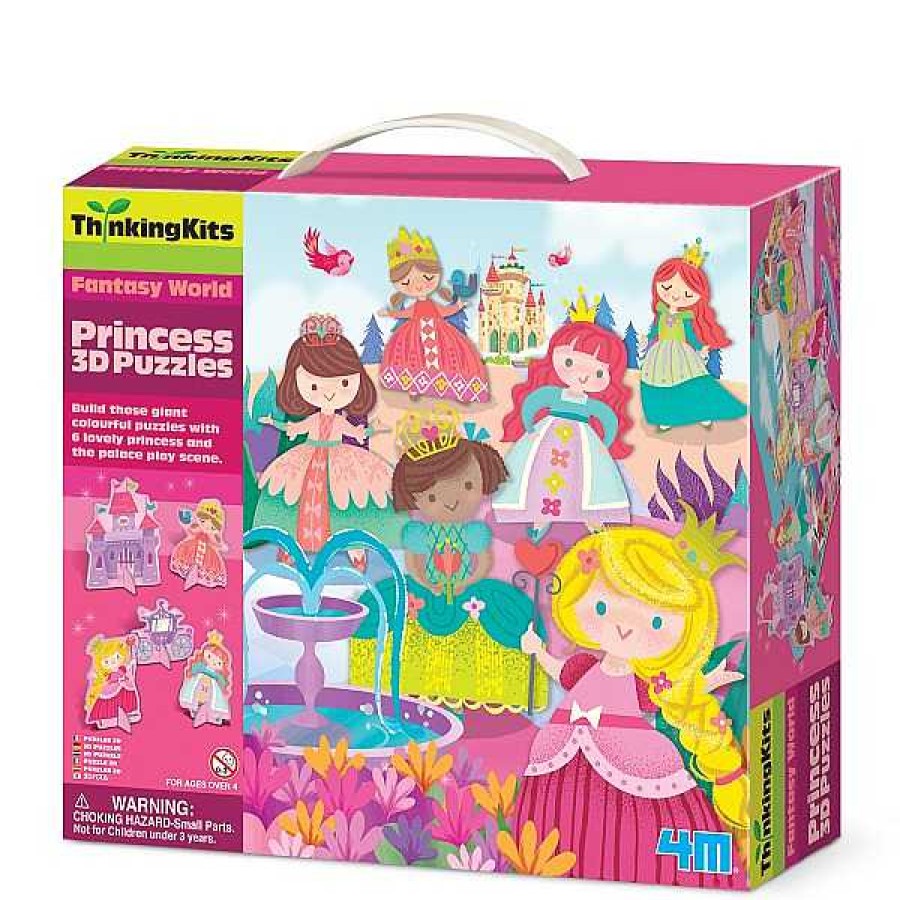 Educativos 4M Puzles | Thinking Kits Puzzle 3D Princesas