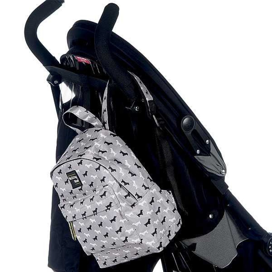 Muebles & Deco WALKING MUM Mochilas Y Bolsas T Rmicas | Mochila Para Guarder A Walkie Gris Con Perritos