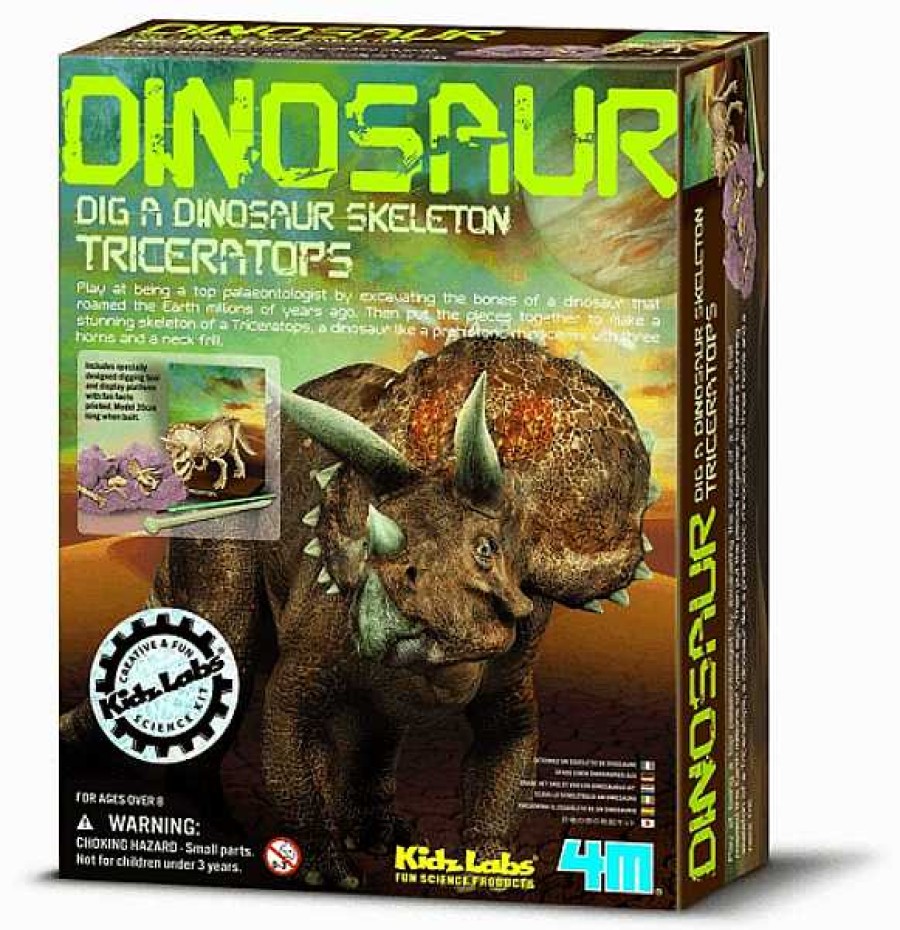 Educativos 4M Arqueolog A Y Paleontolog A | Kidzlabs Paleontolog A Esqueleto Triceratops