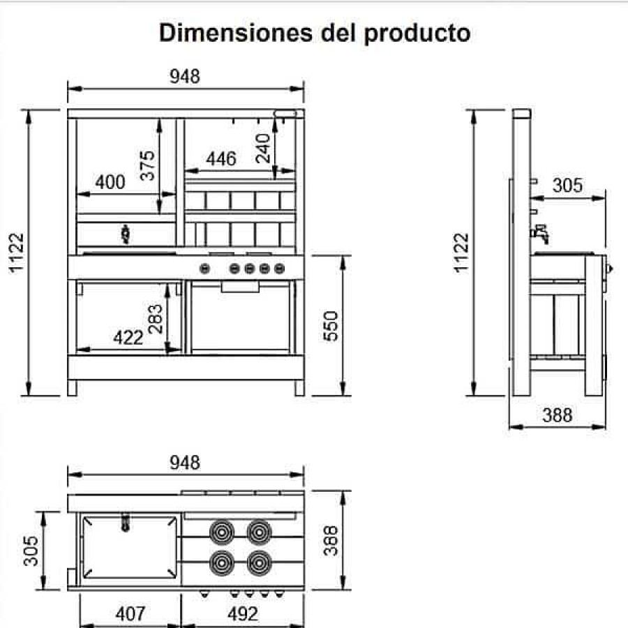 Exterior MASGAMES Casitas De Madera | Cocina De Exterior Tasty