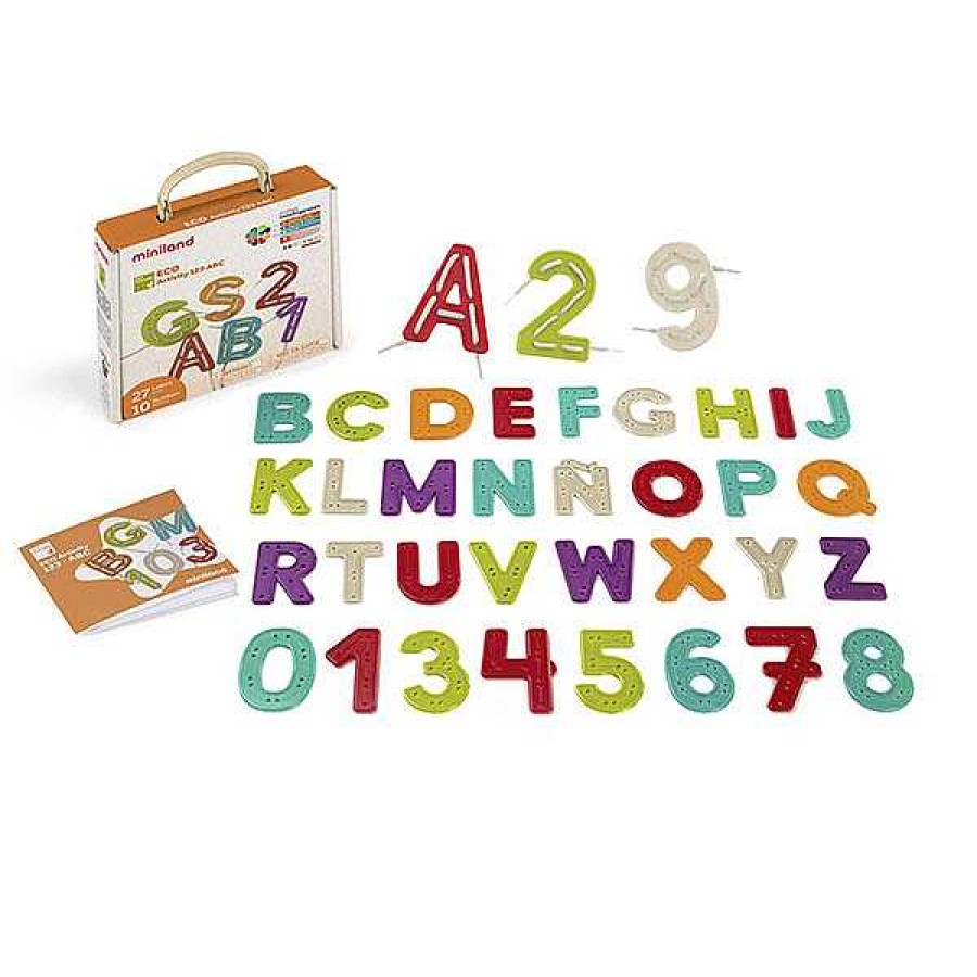 Educativos MINILAND EDUCATIONAL Leer Y Escribir | Eco Activity Abc Letras Para Coser