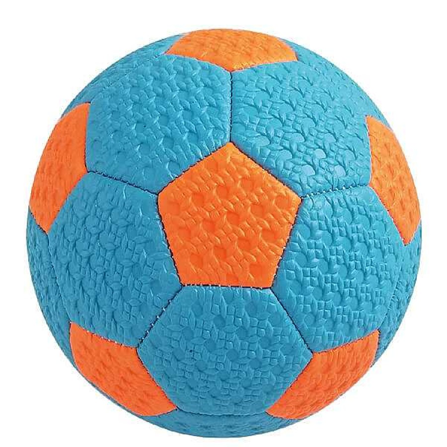 Exterior EUREKAKIDS Pelotas, Porter As Y Canastas | Pelota De Futbol De 145Mm Azul Y Naranja