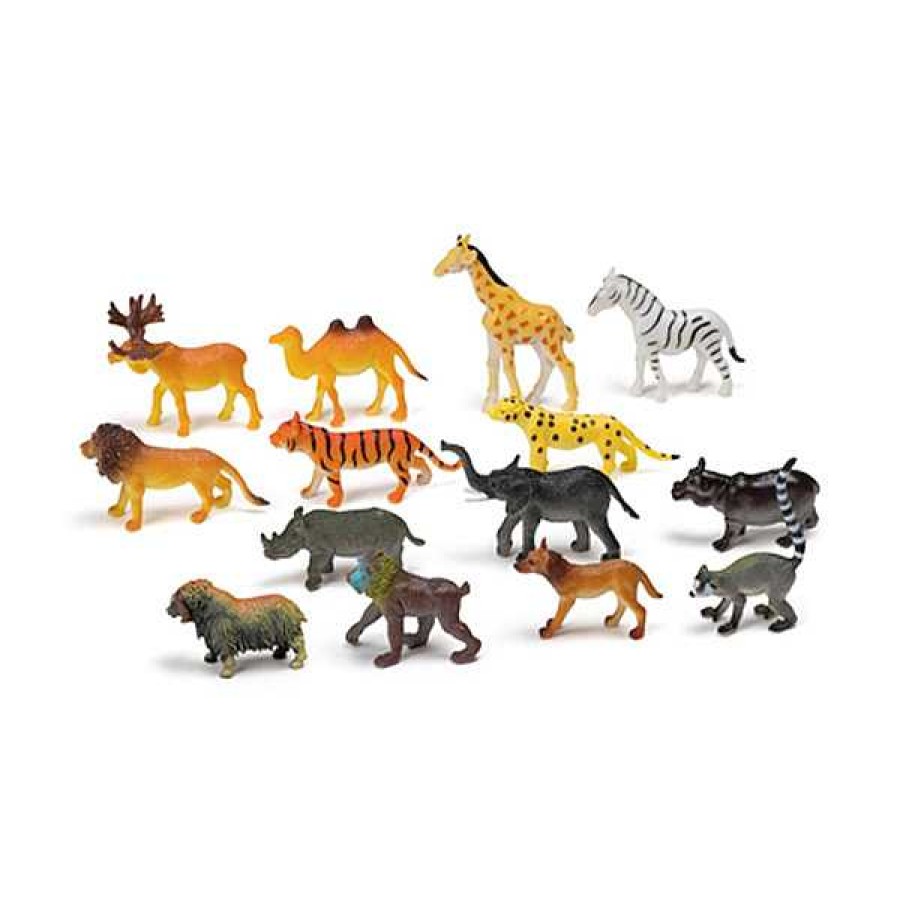 Simb Lico EUREKAKIDS Figuras Animales | Set De 14 Animales Salvajes