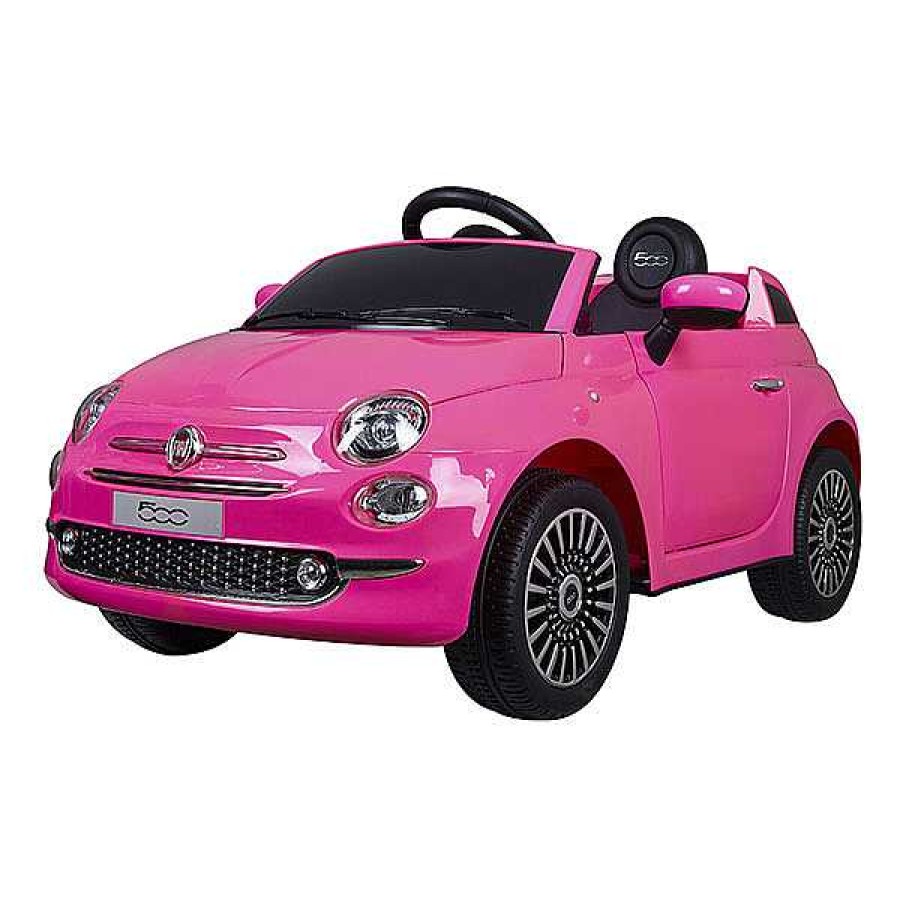 Sobre Ruedas DEVESSPORT DRS Veh Culos Con Bater A | Coche El Ctrico Fiat 500 Rosa