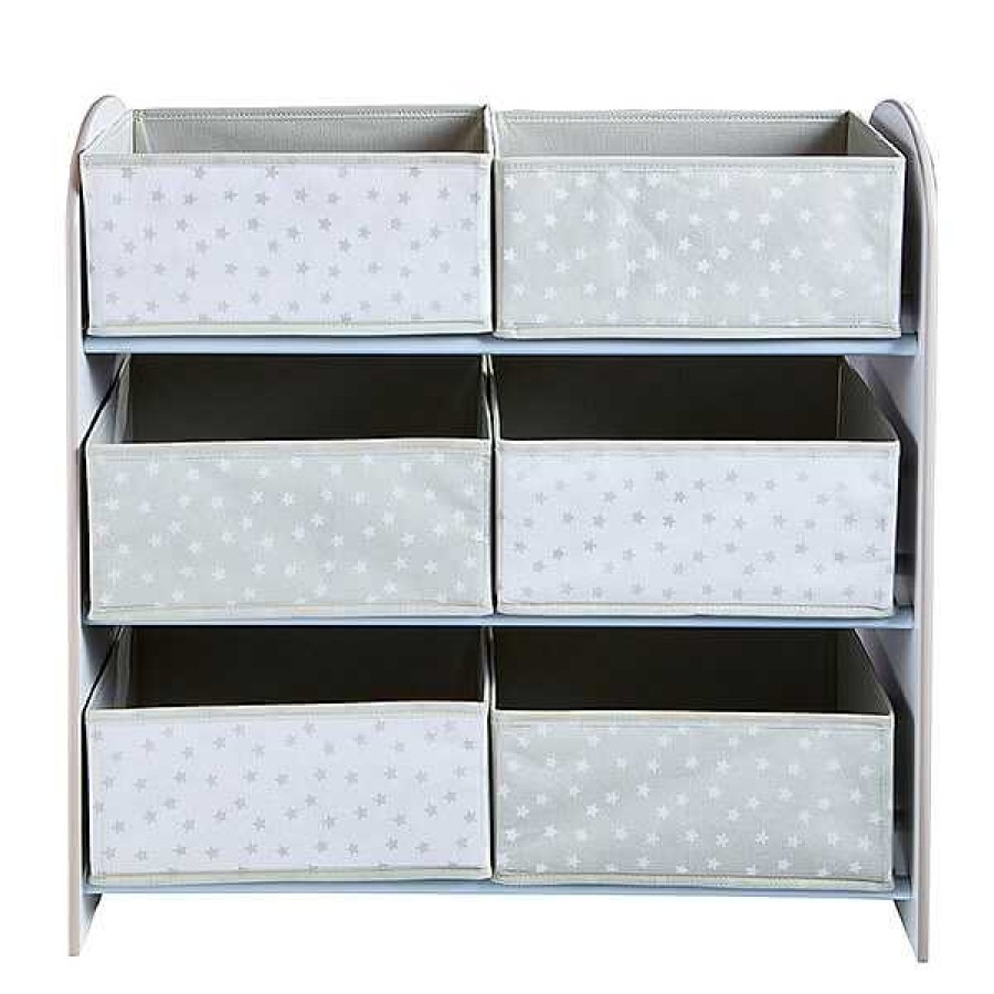 Muebles & Deco WORLDS APART Organizadores, Librer As Y Estanter As | Mueble Con Cajones De Tela Para Almacenar Juguetes